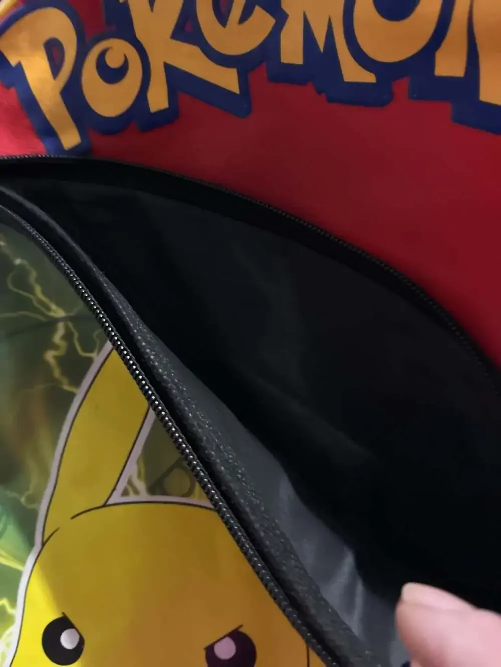 2016 Pokemon Pikachu Kids School Backpack Red and Black